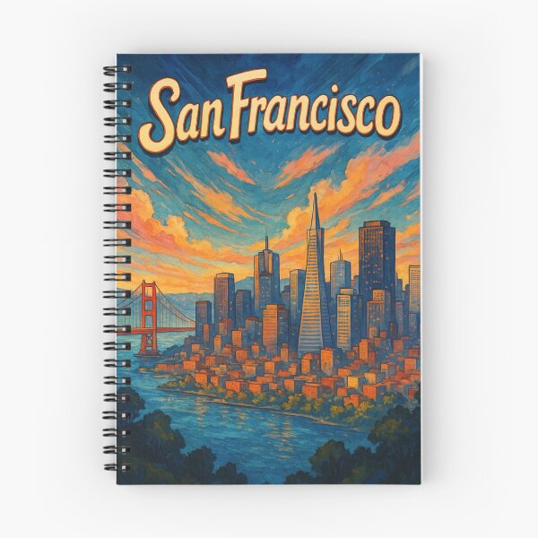 Item preview,  San Francisco Skyline at Sunset, California Bay Area designed and sold by Aryabek.