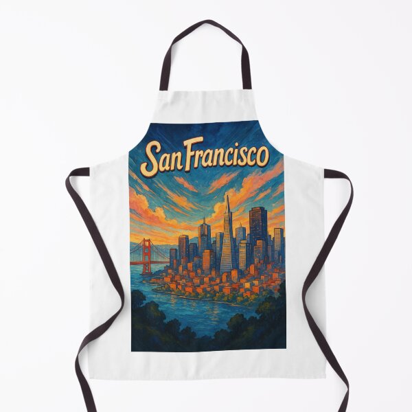 Item preview, San Francisco Skyline at Sunset, California Bay Area designed and sold by Aryabek.
