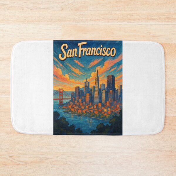 Item preview,  San Francisco Skyline at Sunset, California Bay Area designed and sold by Aryabek.