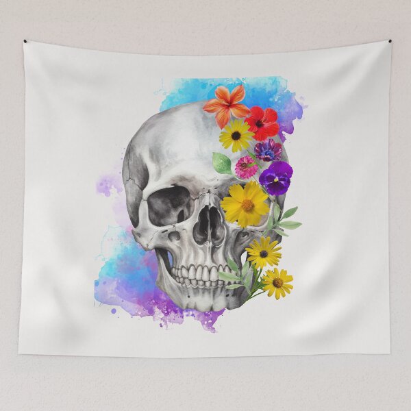 Item preview, Skeleton And Flowers Vintage Botanical Vintage Romantic designed and sold by MarcelooArt.