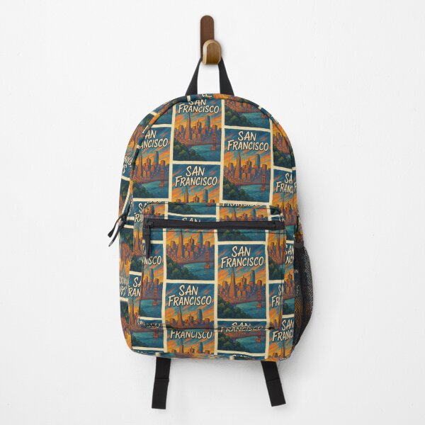 Item preview, Retro San Francisco Skyline, California Sunset Bay designed and sold by Aryabek.