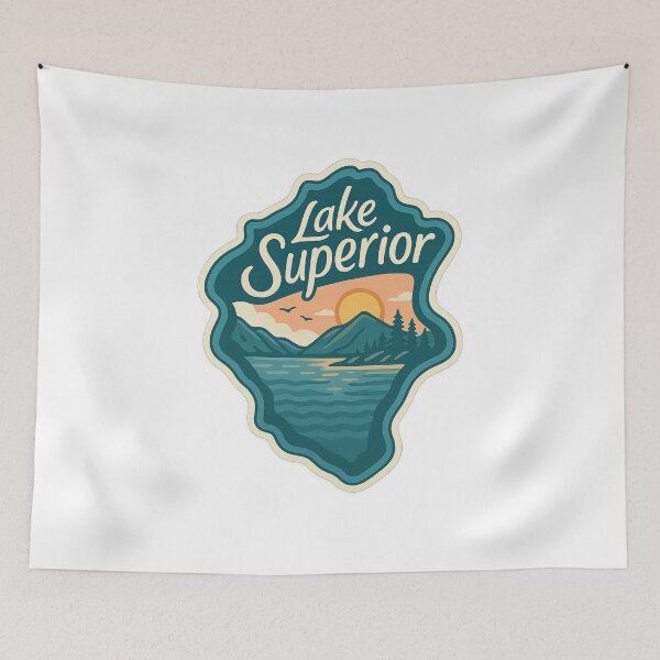 Item preview,  Lake Superior Sunset View, Great Lakes Landscape designed and sold by Aryabek.