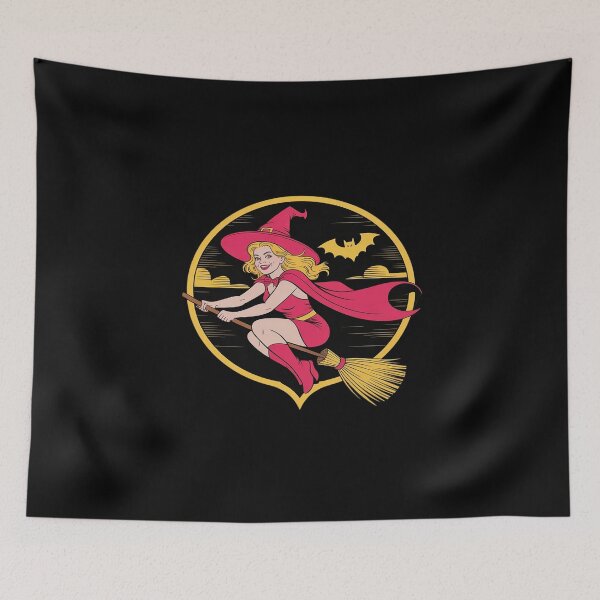 Item preview, Glam Witch Flight - All Aboard Broomly Airlines designed and sold by KingsLife1994.