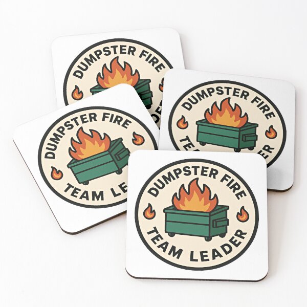 Item preview, Dumpster Fire Response Team Leader Sarcastic Recovery Crew designed and sold by HumansStuck12.