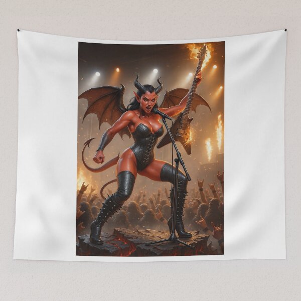 Item preview, Heavy metal demoness   designed and sold by CathryneDelamort.