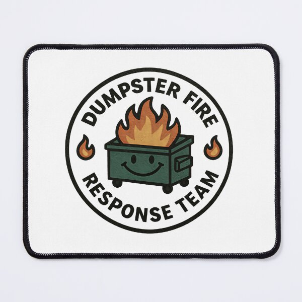 Item preview, Dumpster Fire Response Team Leader Trash Can Heroes designed and sold by HumansStuck12.
