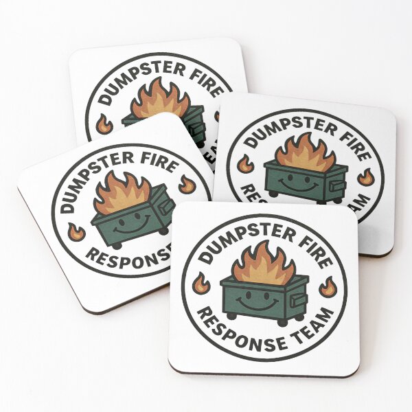 Item preview, Dumpster Fire Response Team Leader Trash Can Heroes designed and sold by HumansStuck12.