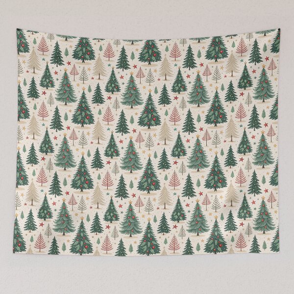Item preview, A beautiful forest full of Christmas trees designed and sold by Merrylands Artshop.