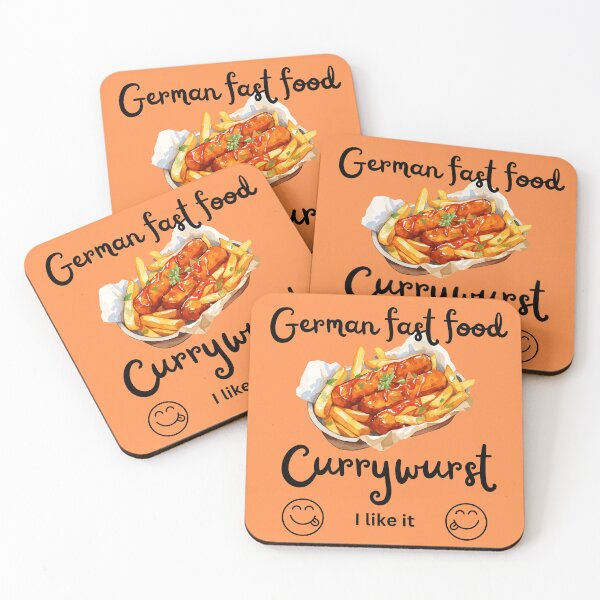 Item preview, German Fast Food Currywurst – Fun Design for Foodies designed and sold by Spreesnake Design .