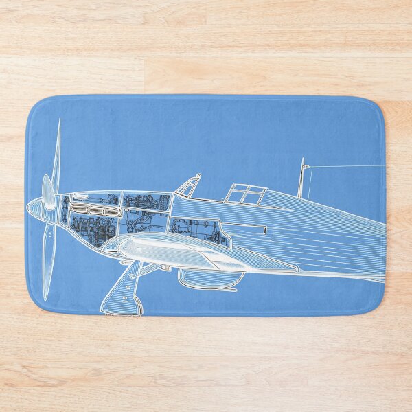 Item preview, British Hawker Hurricane Blueprint Art designed and sold by Skyframe Aviation.
