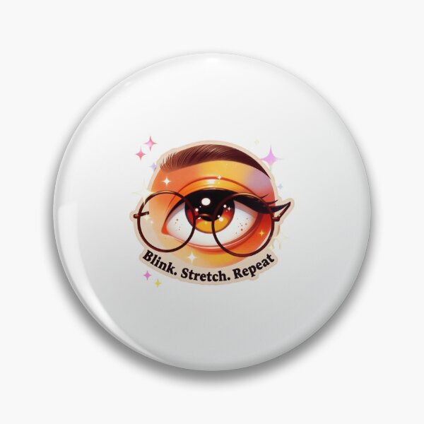 Item preview, Blink. Stretch. Repeat. – Eye Health Cartoon Tee designed and sold by EcoArtTees.
