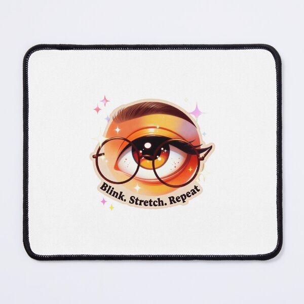 Item preview, Blink. Stretch. Repeat. – Eye Health Cartoon Tee designed and sold by EcoArtTees.