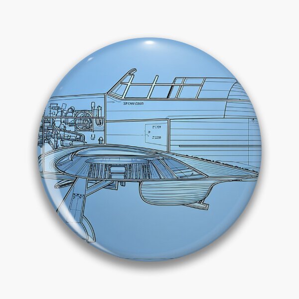 Item preview, The Hurricane Fighter Blueprint Art designed and sold by Skyframe Aviation.