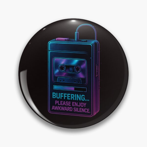 Artikelvorschau, Pufferung – Retro-90er-Jahre-Neon-Walkman-Glitch-Design entworfen und verkauft von Tadeusz1.