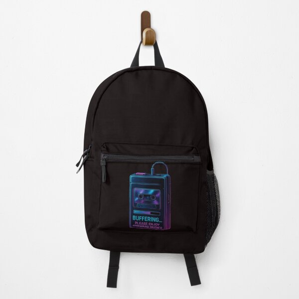 Item preview, Buffering – Retro 90s Neon Walkman Glitch Design designed and sold by Tadeusz1.