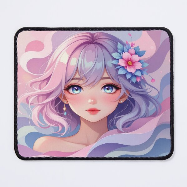 Item preview, Anime Elegance – Soft Eyes & Pastel Dreams in poetic Flow designed and sold by FotoworldEdel.