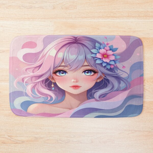 Item preview, Anime Elegance – Soft Eyes & Pastel Dreams in poetic Flow designed and sold by FotoworldEdel.