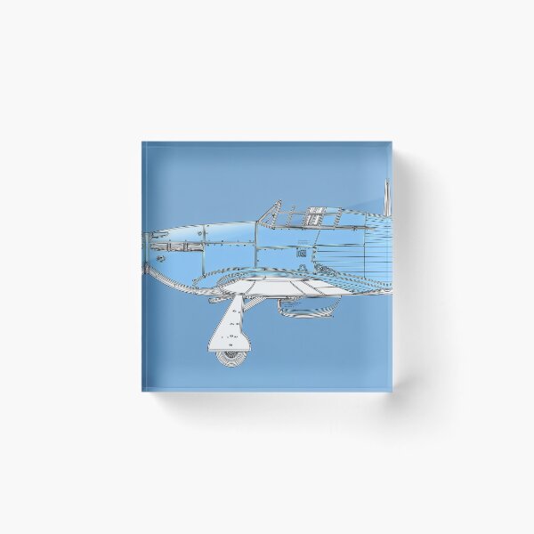 Item preview, Hawker Hurricane Blueprint Art designed and sold by Skyframe Aviation.
