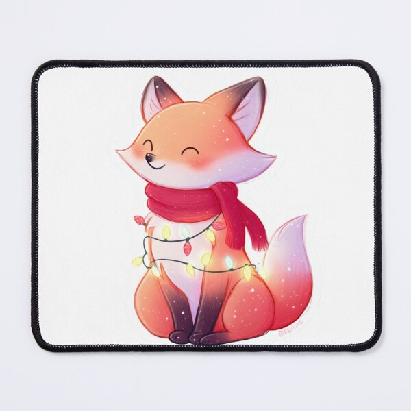 Item preview, Fox with Christmas Lights designed and sold by NicolasGlowArt.
