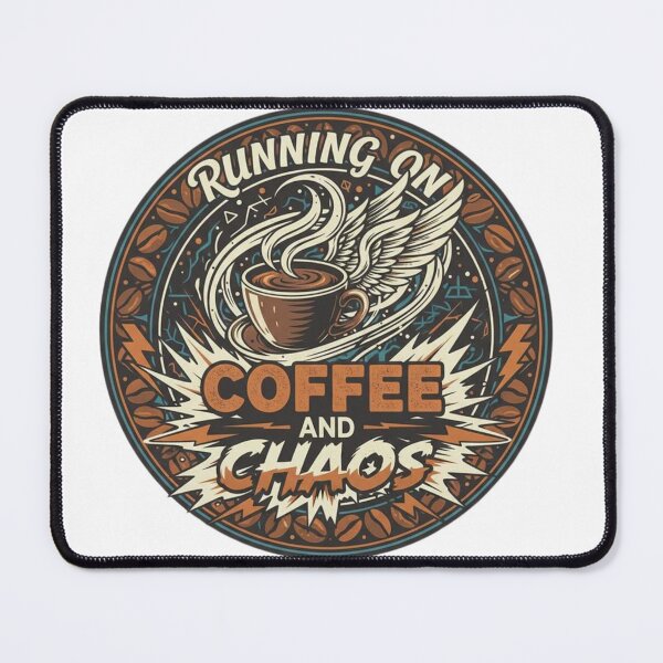 Item preview, Running on coffee and chaos designed and sold by JMcreati0ns.