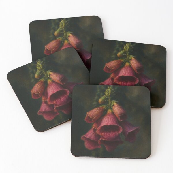 Aperçu de l'œuvre Moody Dark Floral Foxglove Painting créée et vendue par WhimsyHeartCrafts - TonnyFroyen.com.