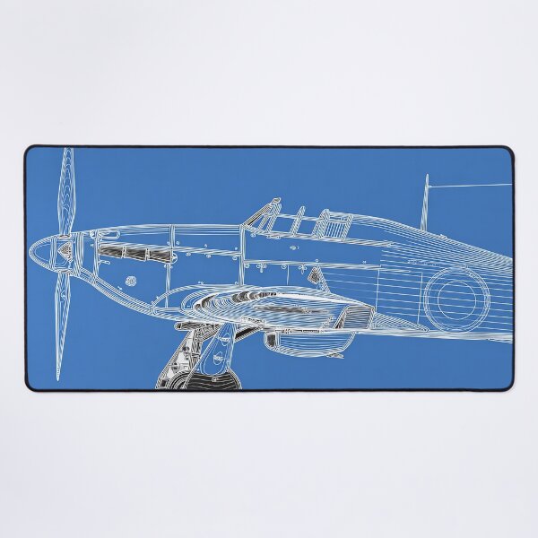 Item preview, The Hurricane Fighter Aircraft Schematic designed and sold by Skyframe Aviation.