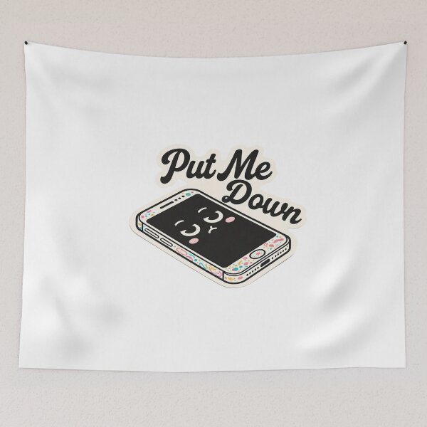 Item preview, Put Me Down – Digital Detox Smartphone Tee designed and sold by EcoArtTees.