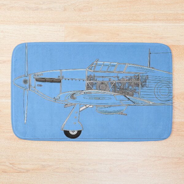 Item preview, British Hawker Hurricane Detailed Plan View designed and sold by Skyframe Aviation.