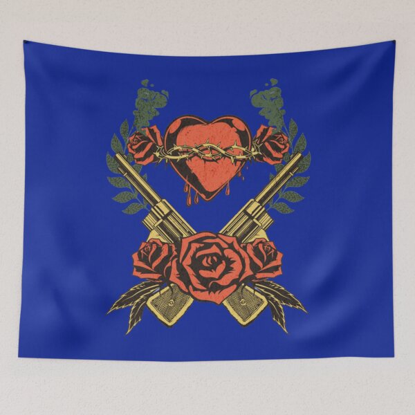 Item preview, Hearts  Guns  Roses - Cycle Union Wear   designed and sold by shopgiengme.