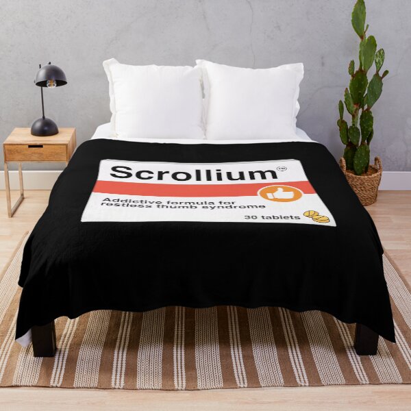 Item preview, Scrollium Internet Addiction Disorder Fake Medicine Parody Design designed and sold by pharmafeels.