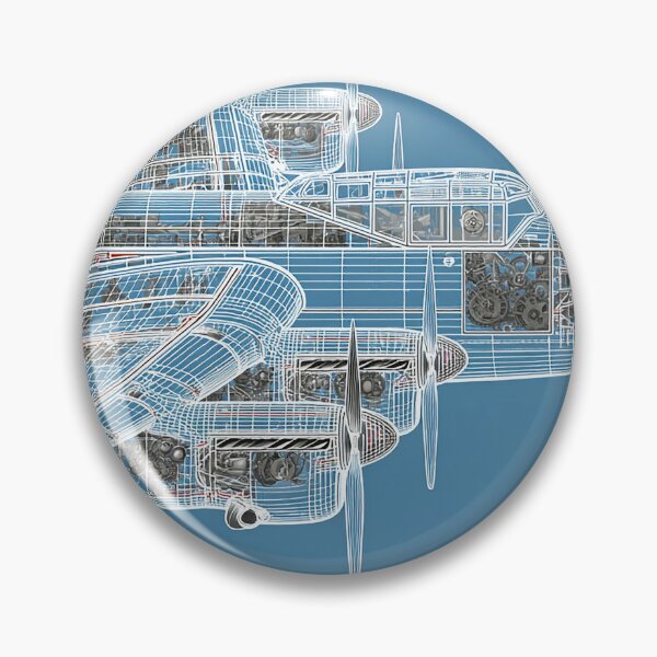 Item preview, RAF Lancaster Detailed Plan View designed and sold by Skyframe Aviation.