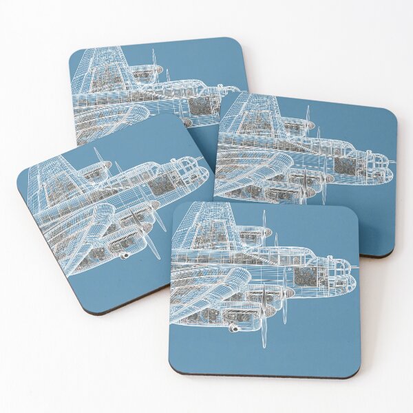 Item preview, RAF Lancaster Detailed Plan View designed and sold by Skyframe Aviation.