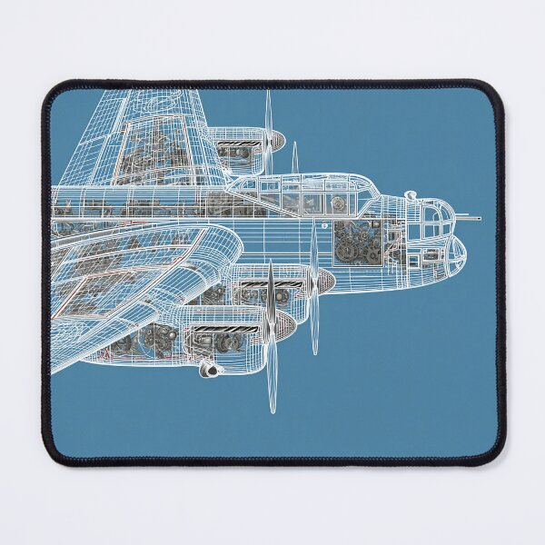 Item preview, RAF Lancaster Detailed Plan View designed and sold by Skyframe Aviation.