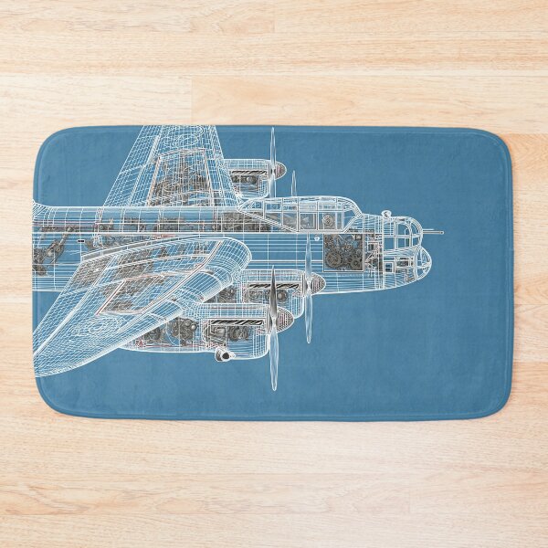 Item preview, RAF Lancaster Detailed Plan View designed and sold by Skyframe Aviation.