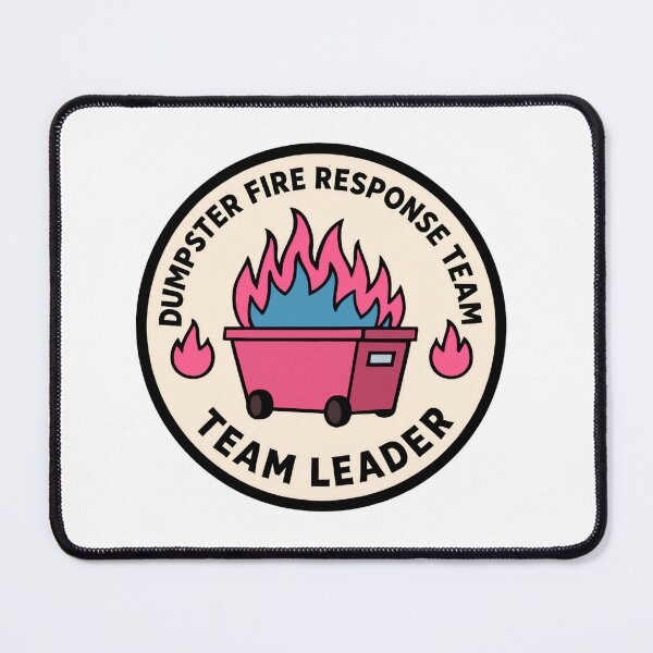 Item preview, Dumpster Fire Response Team Leader Trash Captain designed and sold by HumansStuck12.