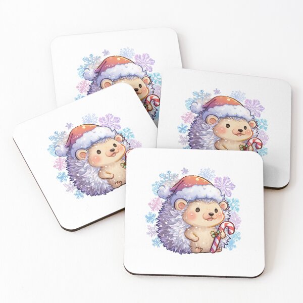Artikelvorschau, Weihnachts-Igel-Design entworfen und verkauft von NicolasGlowArt.
