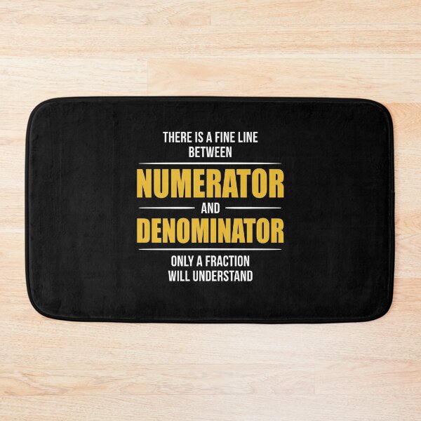 Item preview, Numerato and Denominator Math Teacher designed and sold by KarimSoCute.