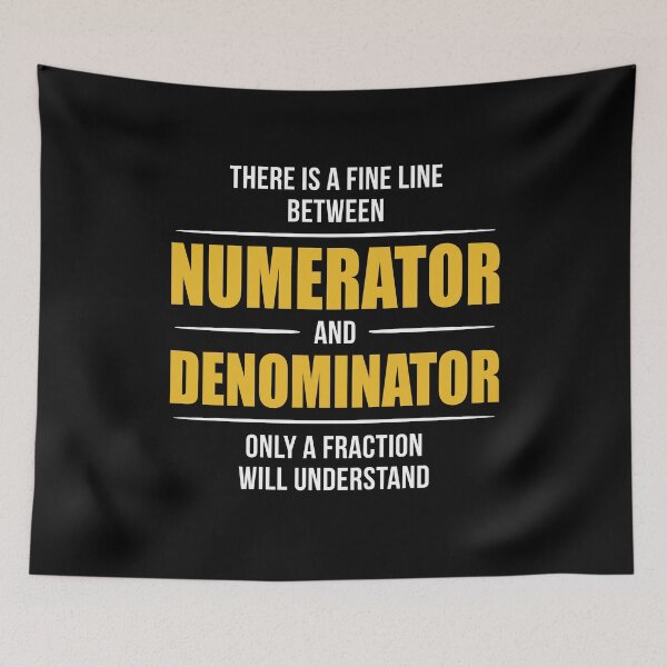 Item preview, Numerato and Denominator Math Teacher designed and sold by KarimSoCute.