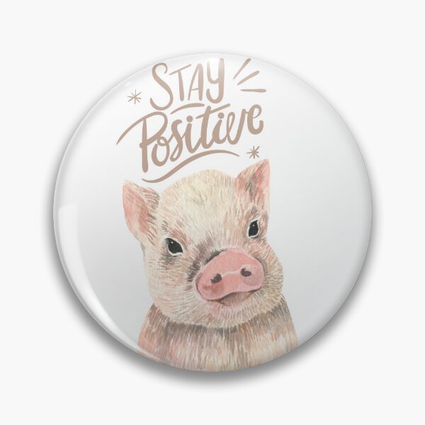 Item preview, Stay positive Piglet designed and sold by CaseMastery.