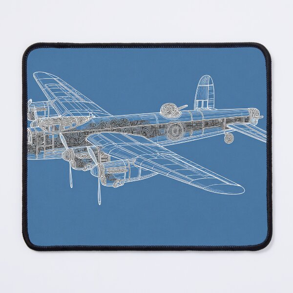 Item preview, RAF Lancaster Technical Blueprint designed and sold by Skyframe Aviation.