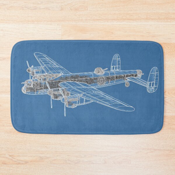 Item preview, RAF Lancaster Technical Blueprint designed and sold by Skyframe Aviation.