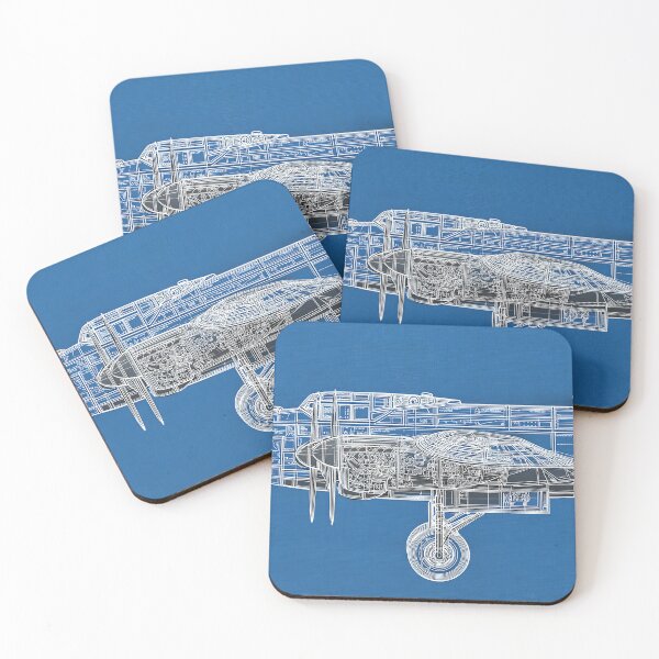 Item preview, Classic Lancaster Aircraft Design Illustration designed and sold by Skyframe Aviation.