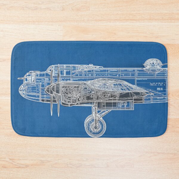 Item preview, Classic Lancaster Aircraft Design Illustration designed and sold by Skyframe Aviation.