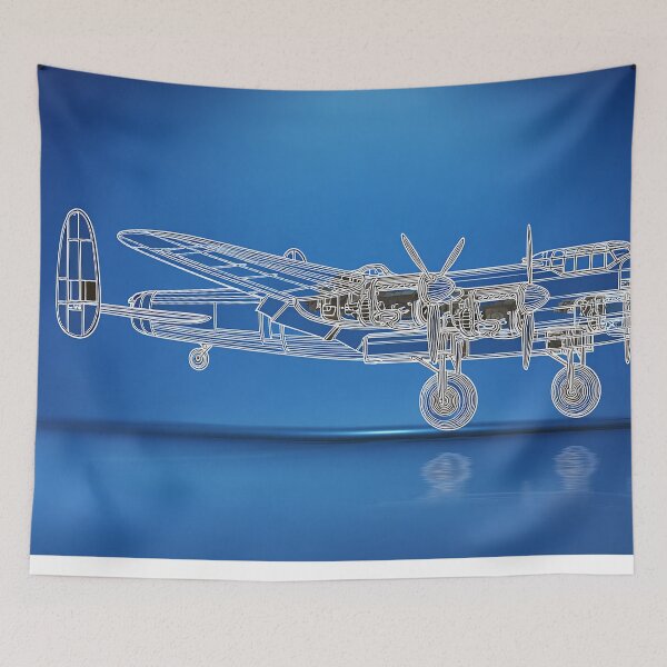 Item preview, The Lancaster Bomber Technical Blueprint designed and sold by Skyframe Aviation.
