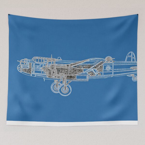 Item preview, British Lancaster Design Illustration designed and sold by Skyframe Aviation.