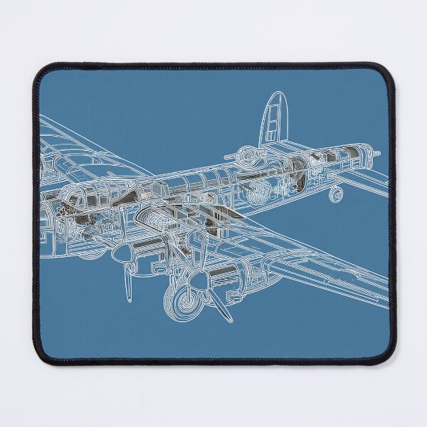Item preview, British Lancaster Aircraft Schematic designed and sold by Skyframe Aviation.