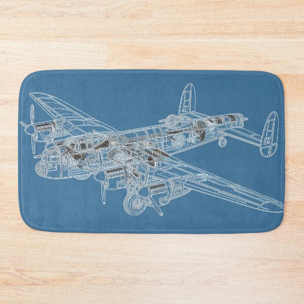 Item preview, British Lancaster Aircraft Schematic designed and sold by Skyframe Aviation.