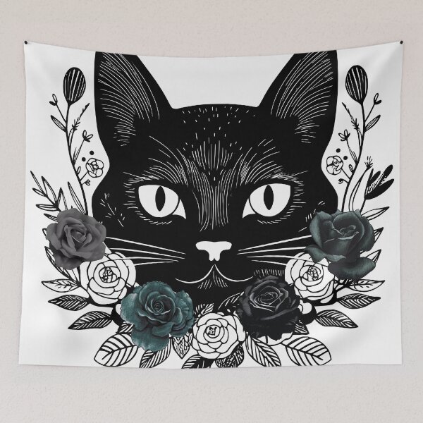 Item preview, Gothic Cat Roses designed and sold by CaseMastery.