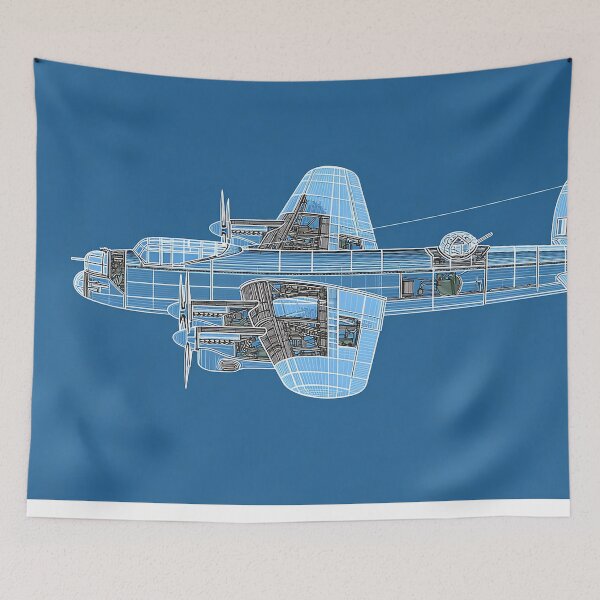 Item preview, Classic Lancaster Aircraft Cutaway Diagram designed and sold by Skyframe Aviation.