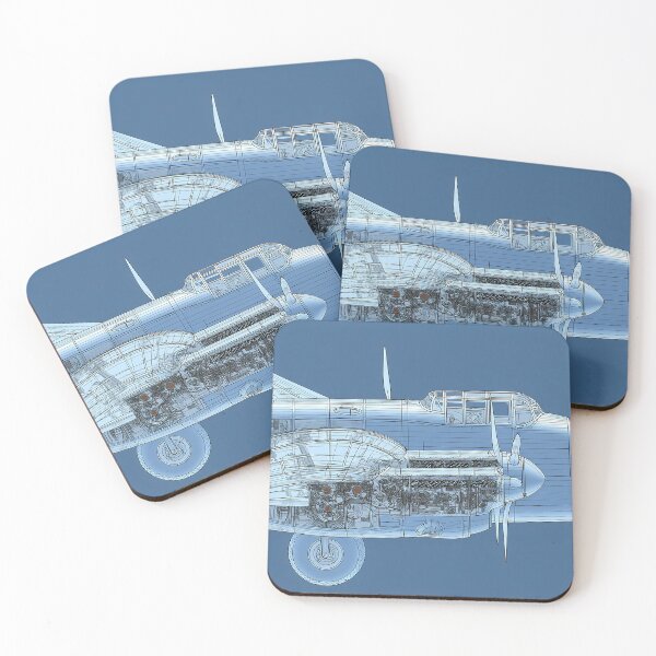 Item preview, Avro Lancaster Blueprint Rendering designed and sold by Skyframe Aviation.